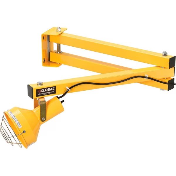 Double Arm Dock Light w/ Screw-In Med. Base, 40 Reach, Par38 Bulb Compatible, Global Industrial, Mfr#: 501753